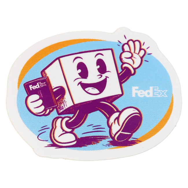 FedEx Cartoon Box Character | Fun FedEx Collectible & Gift